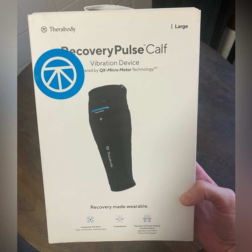 NIB Therabody RecoveryPulse Calf Vibration Sleeve Large